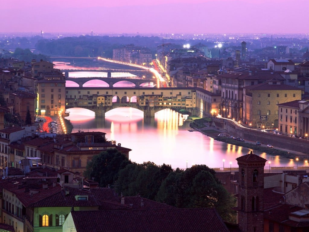 Florence Italy at night