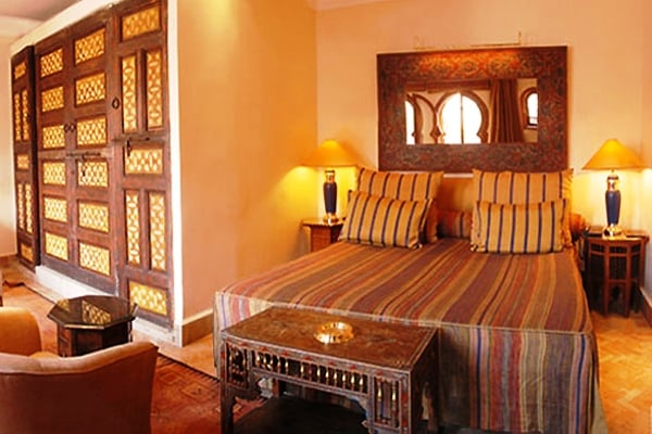 Guest Rooms at La Maison arabe Marrakech Morocco