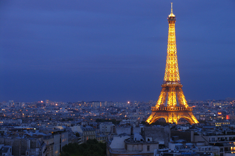 Eiffel Tower at night