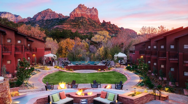 Enchantment Resort Sedona courtyard