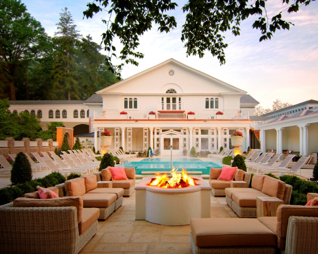 The Homestead spa garden