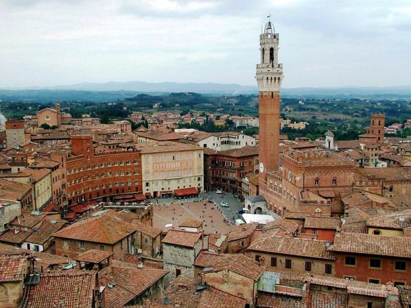 Siena historic city center