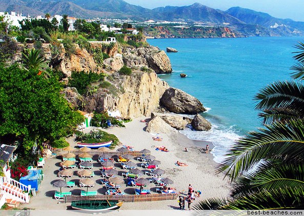 Nerja beaches Costa Del Sol Spain
