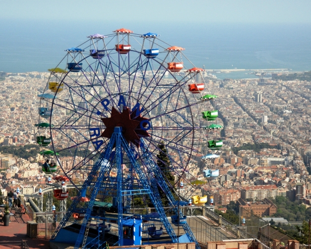 Tibidabo Amusement Park Barcelona Tibidabo Amusement Park Barcelona Spain