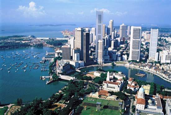 Singapore city skyline Singapore city skyline