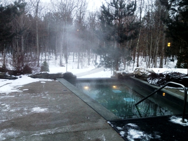 Woodloch outdoor spa pool