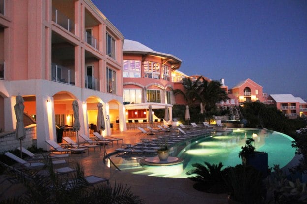 The reefs hotel at night