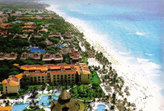 Ciudad Del Carmen beach aerial
