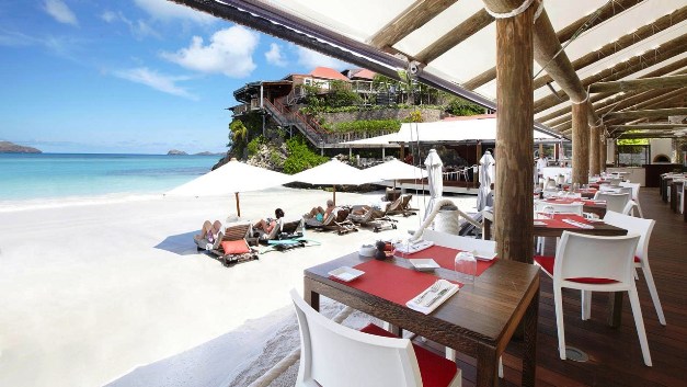 Eden Rock dining-sandbar