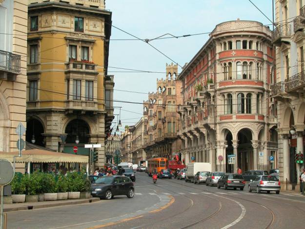 Turin Italy street views
