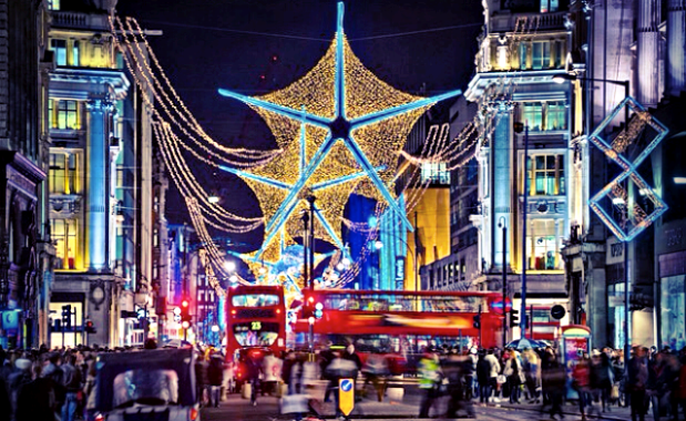 Christmas lights oxford street