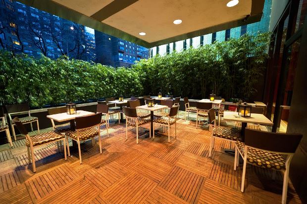 Bentley Hotel outdoor dining