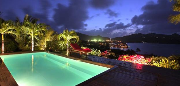St Barts The view by night