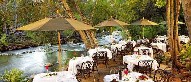 L`Auberge De Sedona Arizona outdoor dining