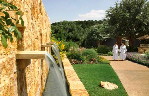 Lake Austin Spa Resort Spa waterfall garden
