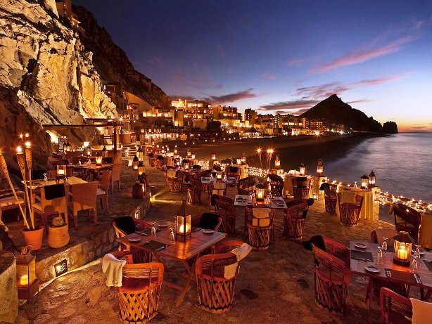 Capella Pedregal outdoor night dining