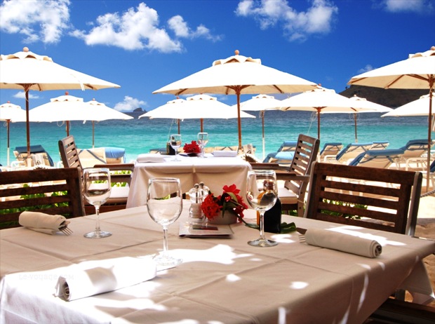 Saint Barth Isle de France Hotel outdoor dining