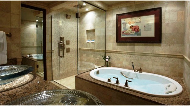 The American Club Resort Hotel Guest room bathrooms