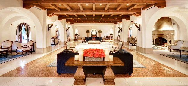 The Bacara Resort and Spa lobby