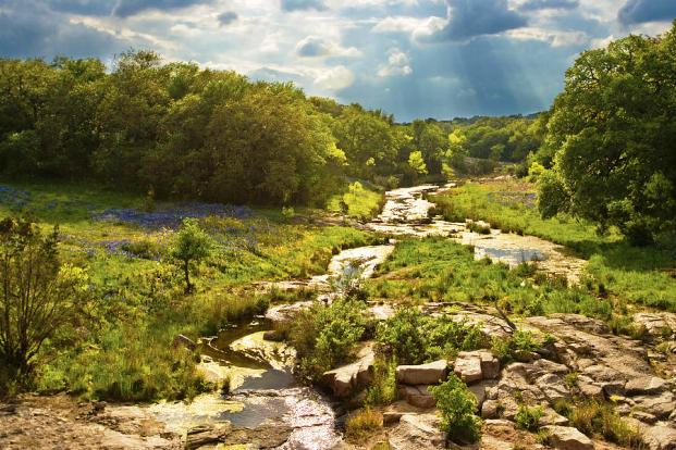 Texas hill country spring
