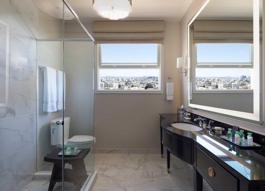 hotel drisco guest suite bathroom