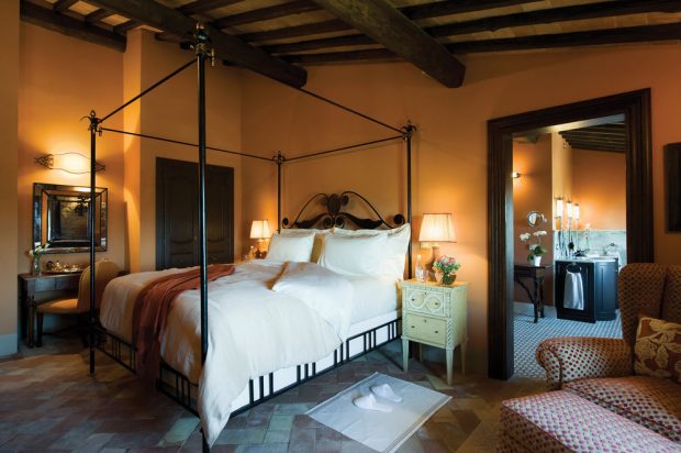 Castello DI Casole guest rooms tuscany Italy