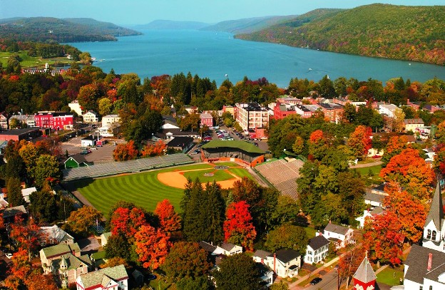 Cooperstown arial view