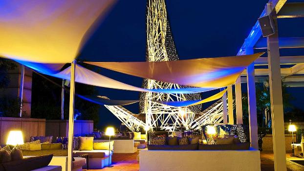 Hotel Arts arola terrace at night