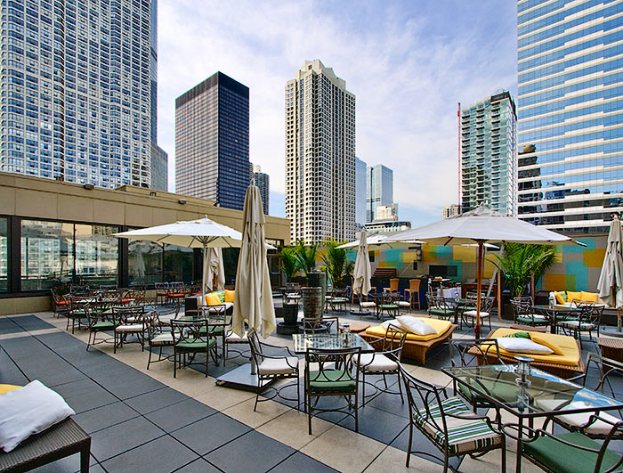 The Conrad New York Hotel terrace