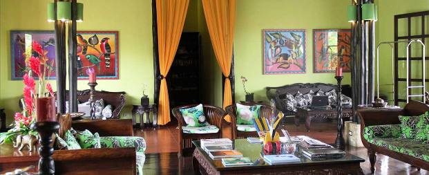 The Nayara Hotel Spa and Garden lobby