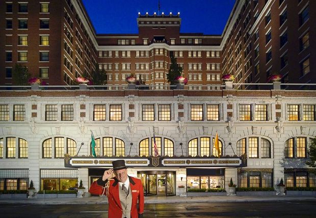 The Davenport hotel and tower exterior