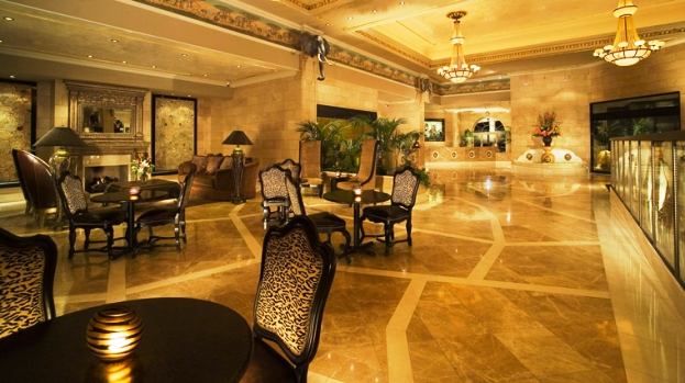 The Davenport hotel and tower lobby area