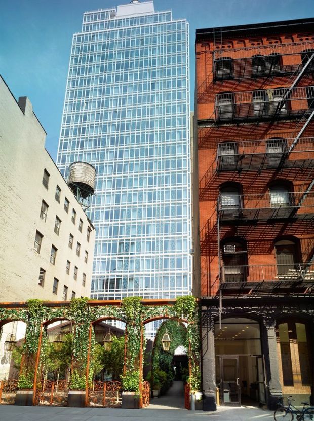 Mondrian Soho hotel exterior