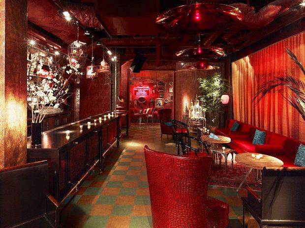 Mondrian Soho hotel lounge