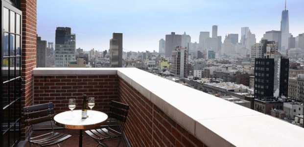 The Ludlow Hotel terrace