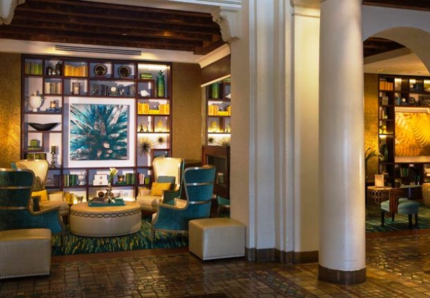 The Vinoy Renaissance lobby library
