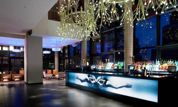 Gansevoort Park Avenue bar at night
