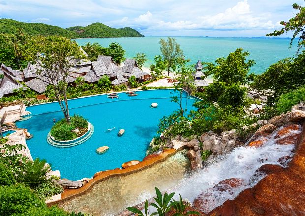 Santhiya Koh Yao Yai Resort & Spa aerial pool view