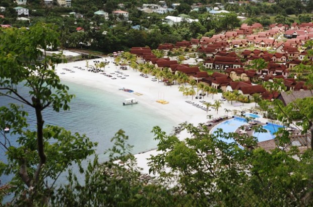 Buccament Bay Resort resort arial view