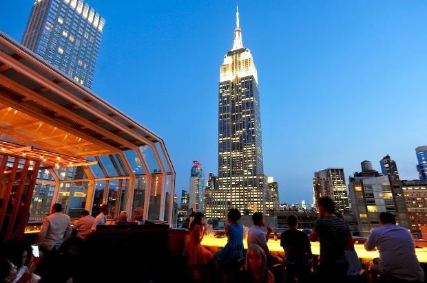 The Strand Hotel rooftop bar view