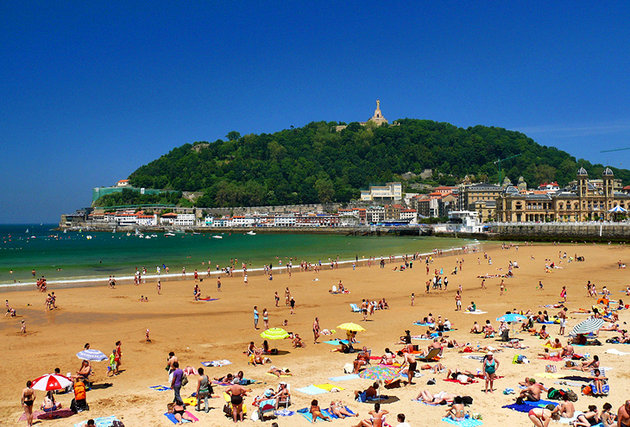 San Sebastian La concha beach Spain