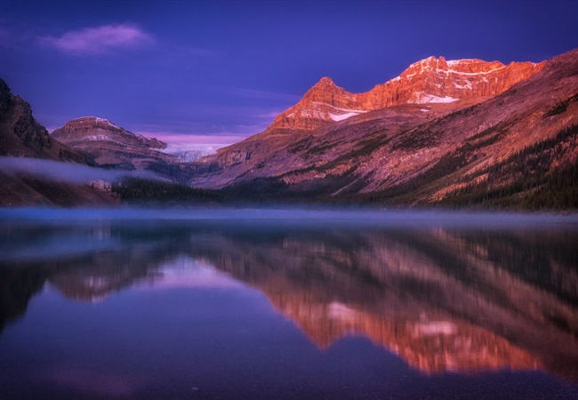 Daybreak in the Rocky Mountains