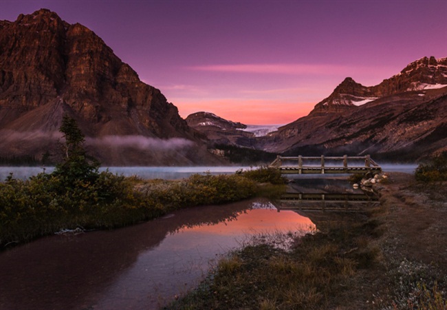 Sunrise over the Bow Glacier