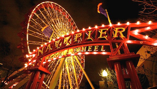 The Navy Pier observation wheel