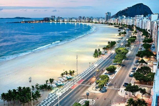 Copacabana Beach Rio de Janeiro Brazil