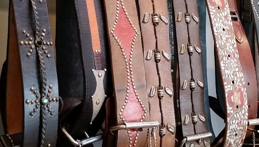 Vintage belts at Redolent Mercantile