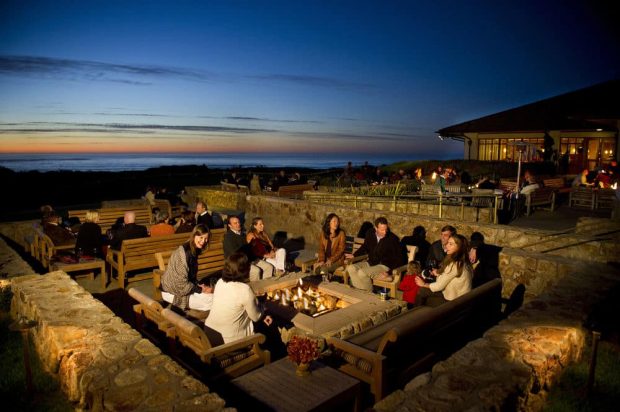 Inn at spanish bay evening firepit Monterey