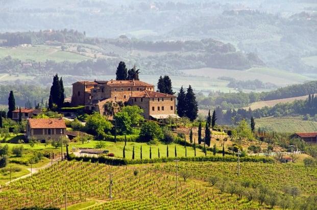Tuscany wine country